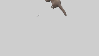 Mink swimming model 3D model