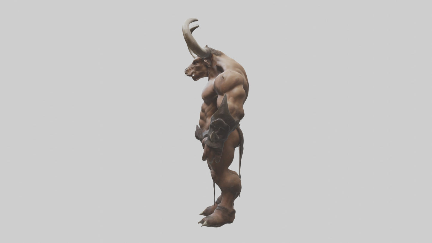 3D model Minotaur Model VR / AR / low-poly