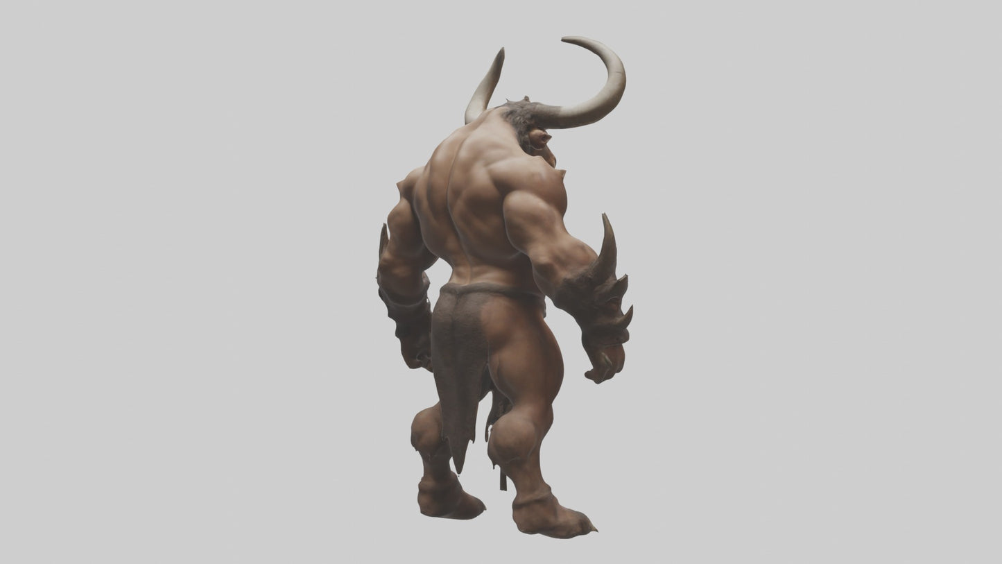 3D model Minotaur Model VR / AR / low-poly