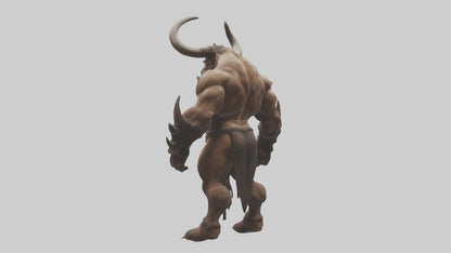 3D model Minotaur Model VR / AR / low-poly