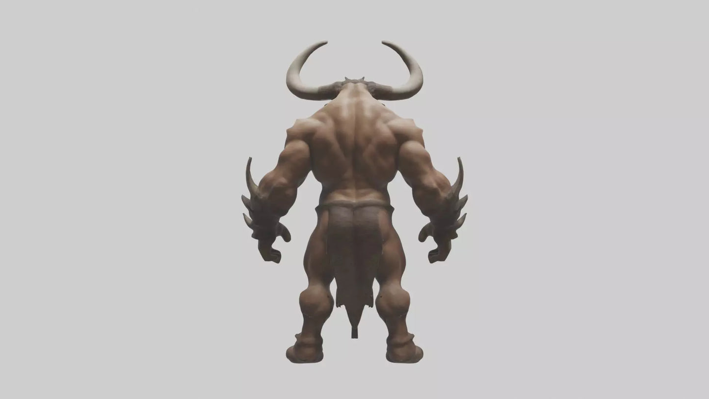 3D model Minotaur Model VR / AR / low-poly