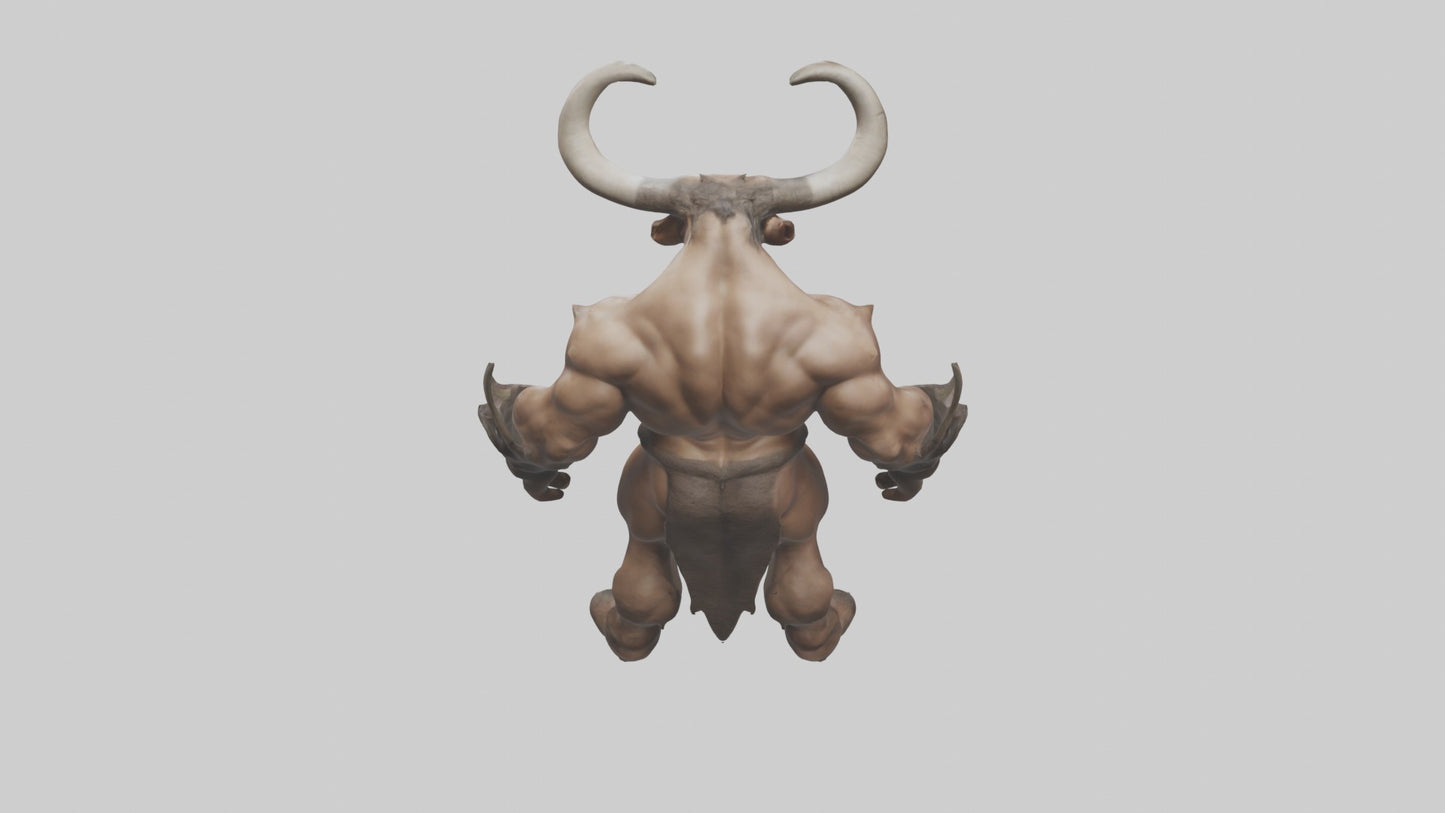 3D model Minotaur Model VR / AR / low-poly