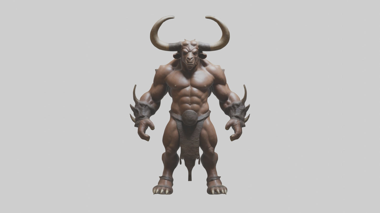 3D model Minotaur Model VR / AR / low-poly