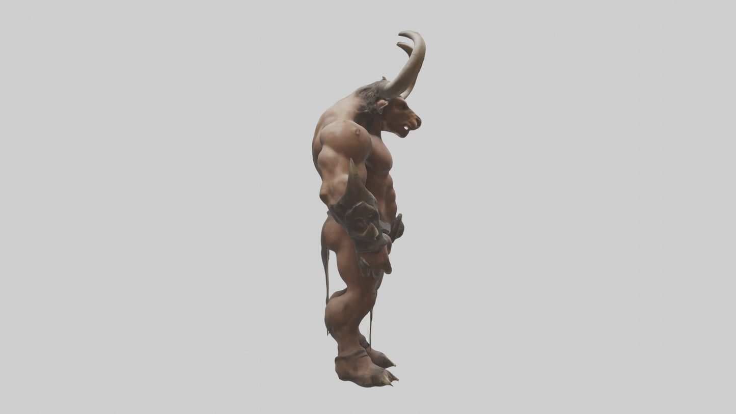 3D model Minotaur Model VR / AR / low-poly