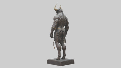 Minotaur statue model VR / AR / low-poly