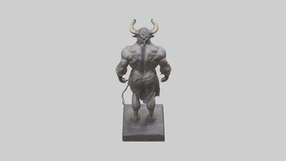 Minotaur statue model VR / AR / low-poly