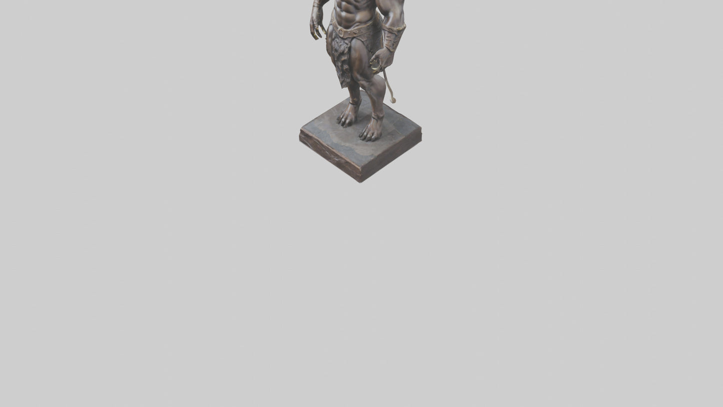 Minotaur statue model VR / AR / low-poly