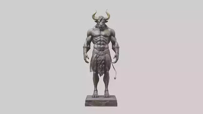 Minotaur statue model VR / AR / low-poly