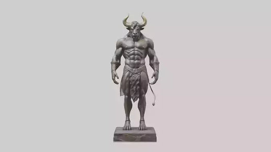 Minotaur statue model VR / AR / low-poly