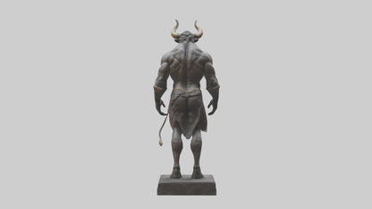 Minotaur statue model VR / AR / low-poly