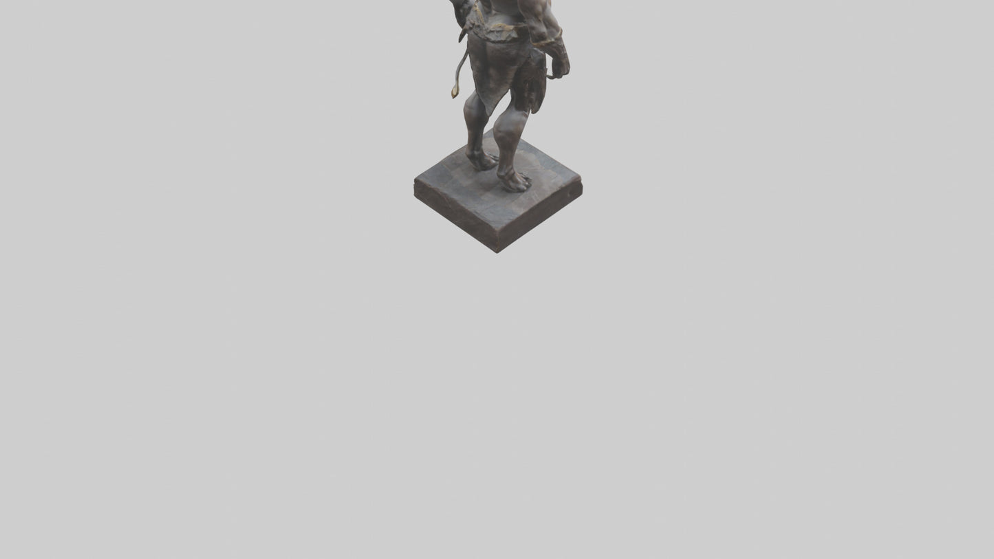 Minotaur statue model VR / AR / low-poly