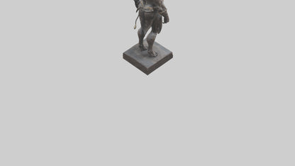 Minotaur statue model VR / AR / low-poly