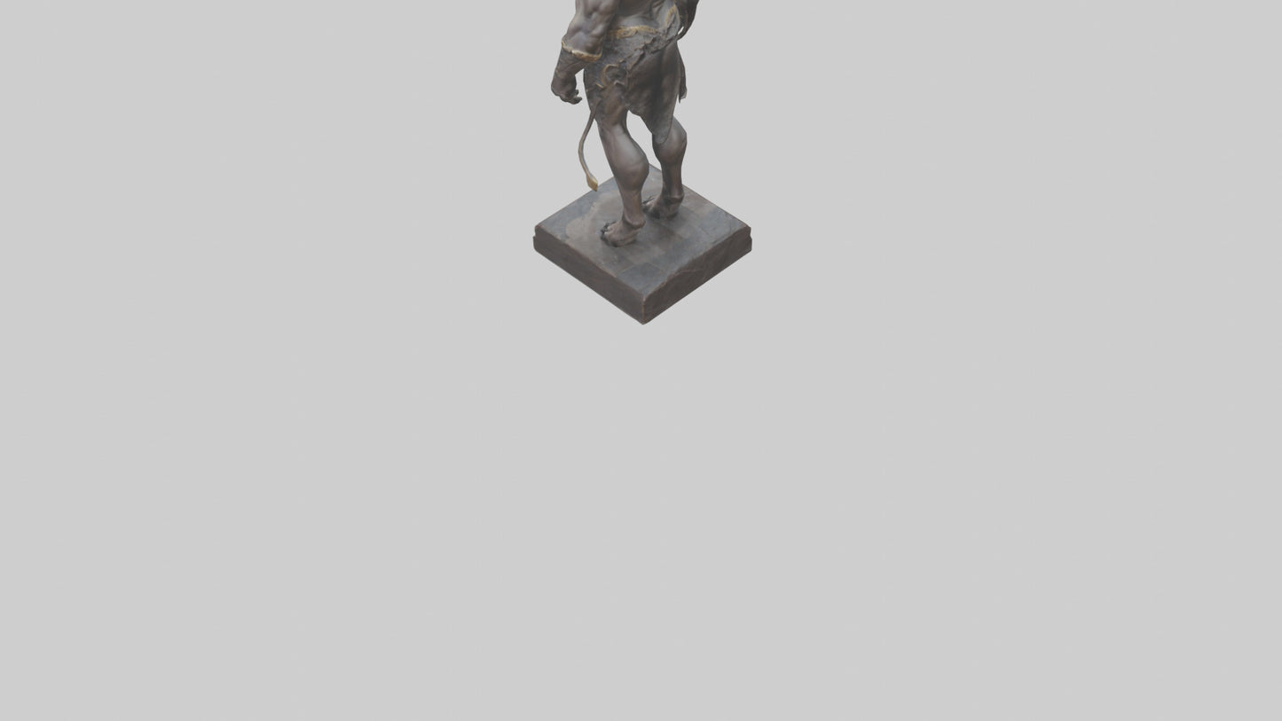 Minotaur statue model VR / AR / low-poly
