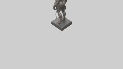 Minotaur statue model VR / AR / low-poly