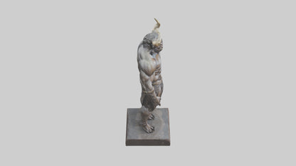Minotaur statue model VR / AR / low-poly