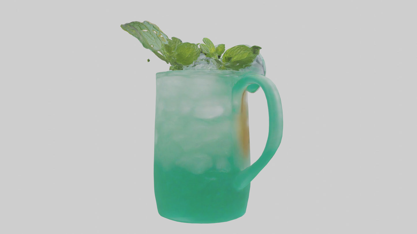 Mint iced tea model 3D model