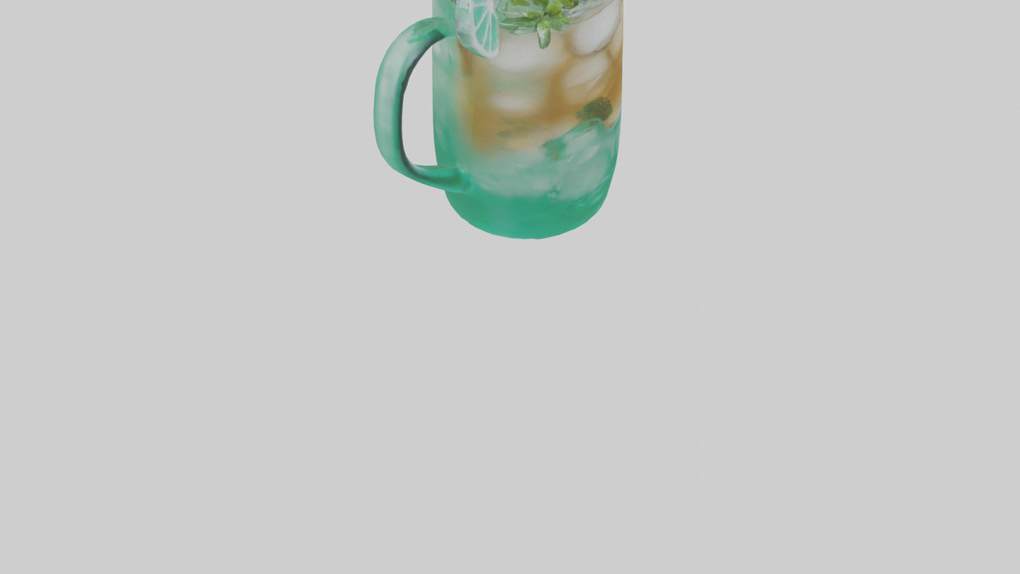 Mint iced tea model 3D model