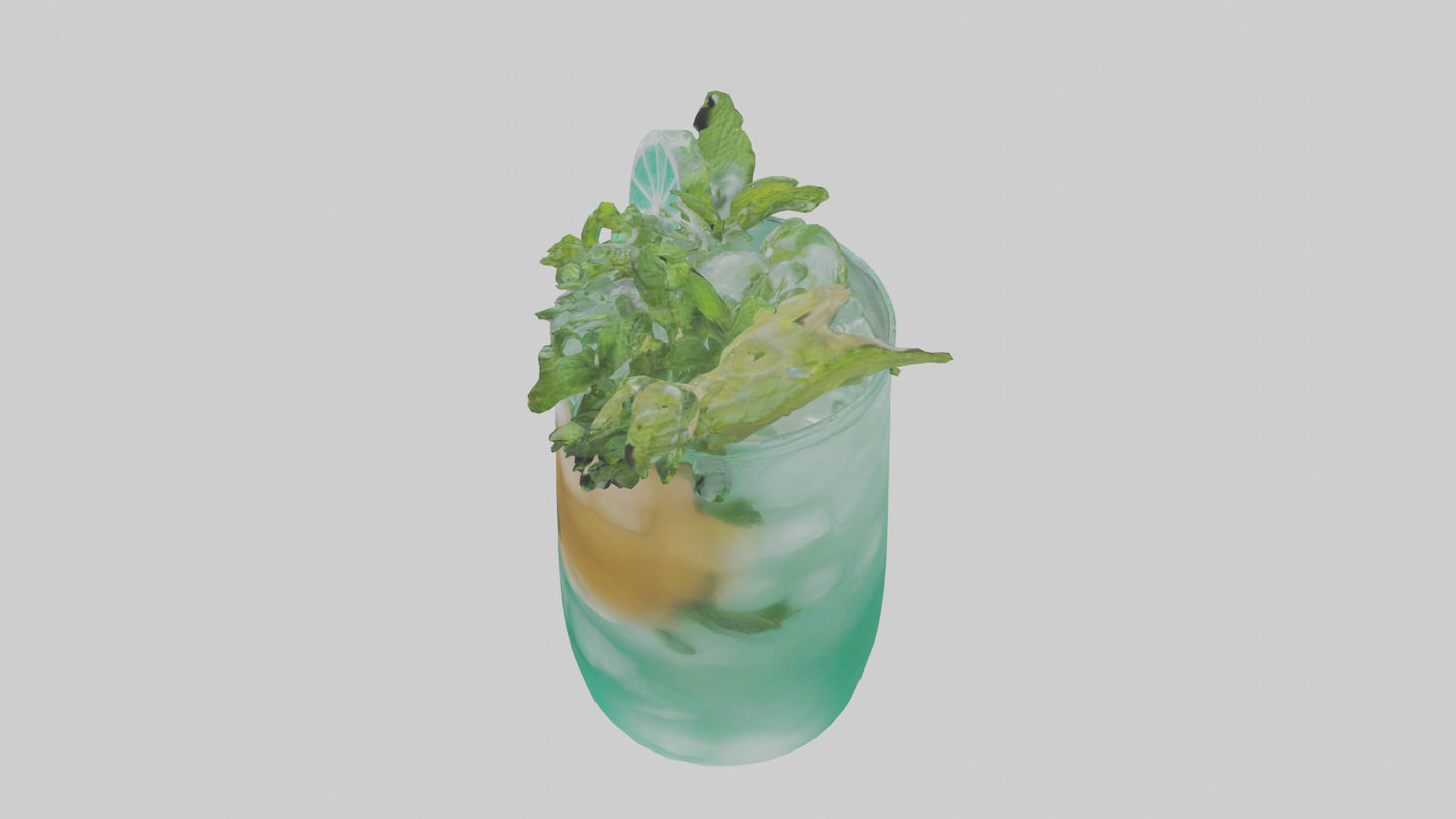 Mint iced tea model 3D model