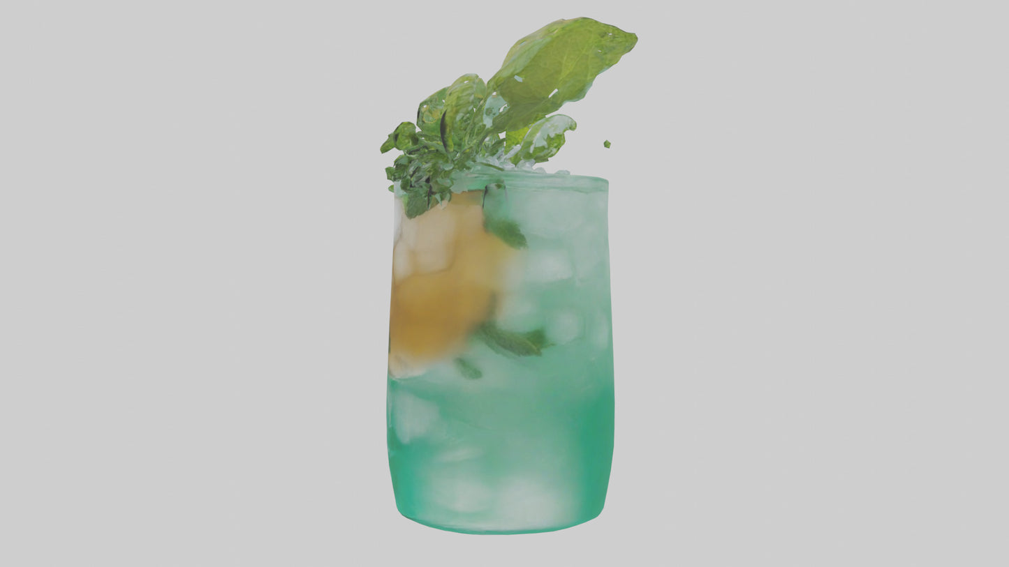Mint iced tea model 3D model