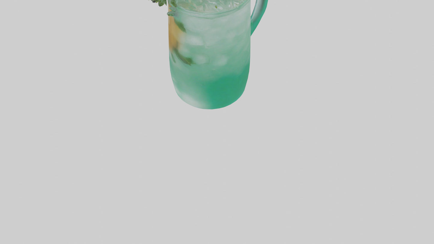 Mint iced tea model 3D model