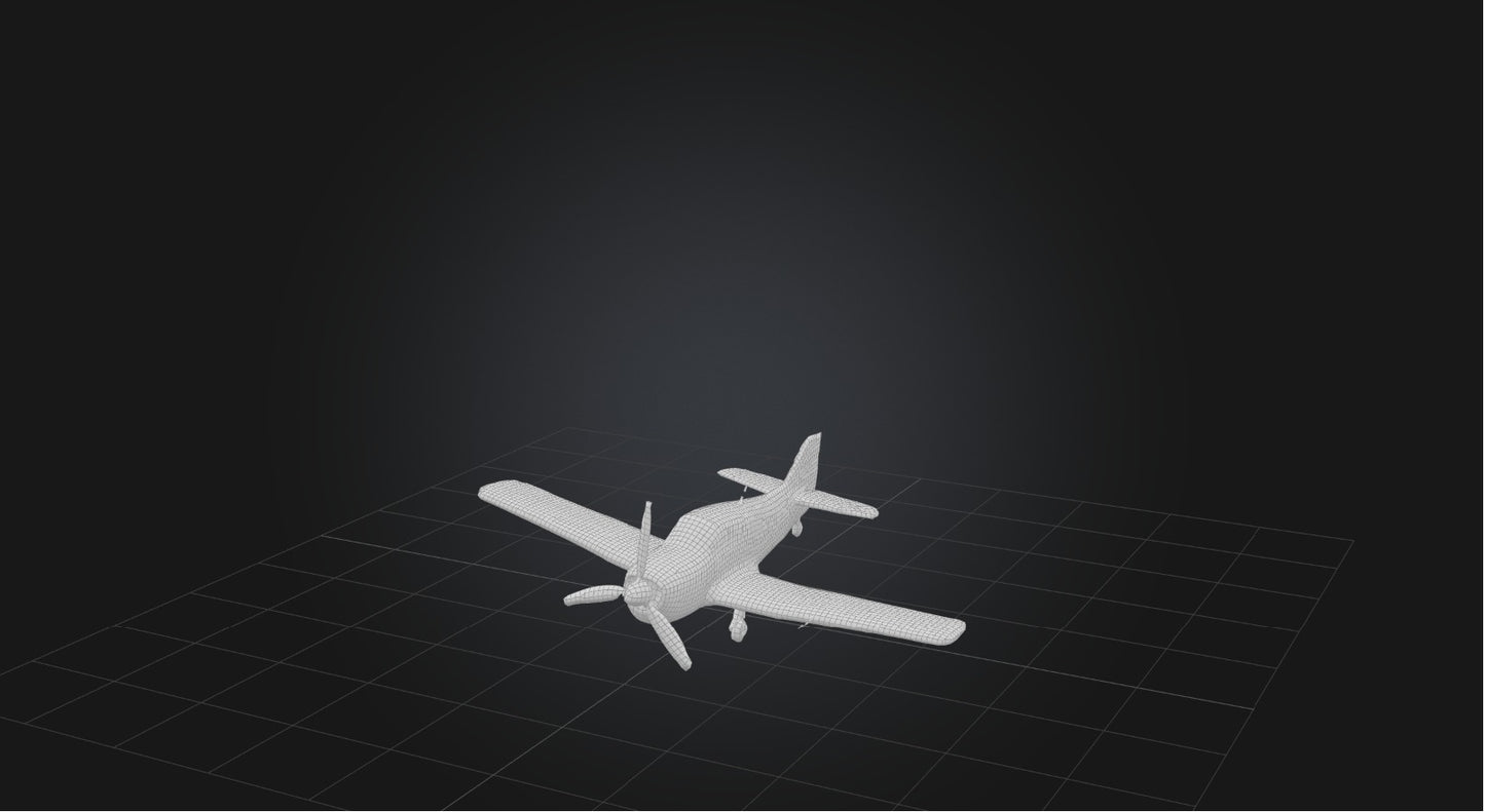 3D model Model airplane VR / AR / low-poly