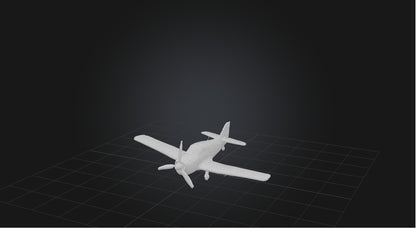 3D model Model airplane VR / AR / low-poly