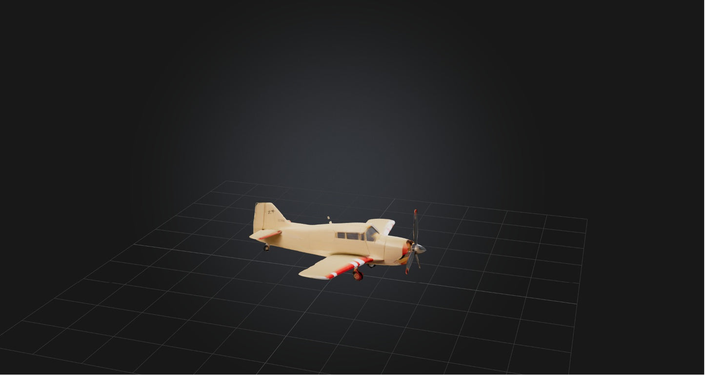 3D model Model airplane VR / AR / low-poly