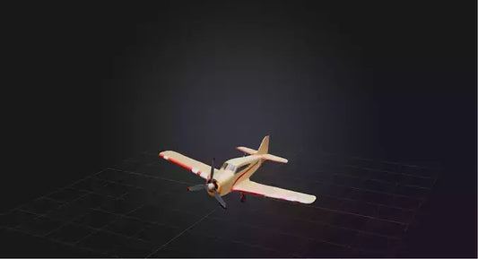 3D model Model airplane VR / AR / low-poly