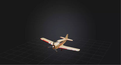 3D model Model airplane VR / AR / low-poly