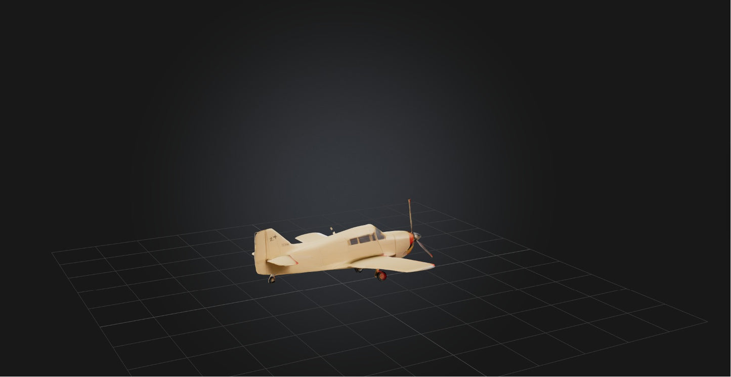 3D model Model airplane VR / AR / low-poly