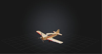 3D model Model airplane VR / AR / low-poly
