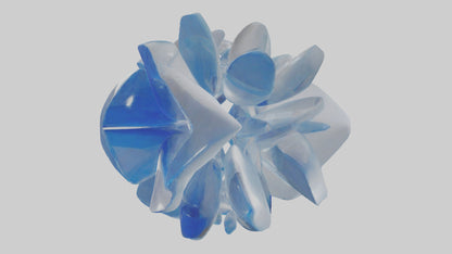 Modern acrylic sculpture model 3D model