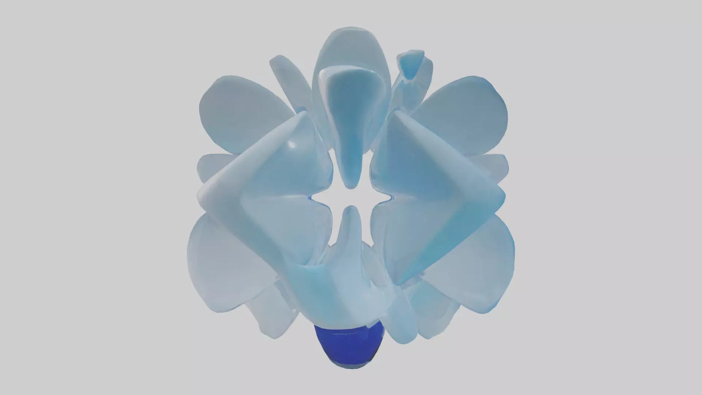 Modern acrylic sculpture model 3D model