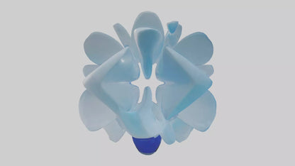 Modern acrylic sculpture model 3D model