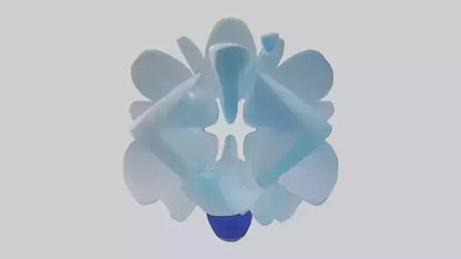 Modern acrylic sculpture model 3D model