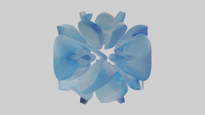 Modern acrylic sculpture model 3D model