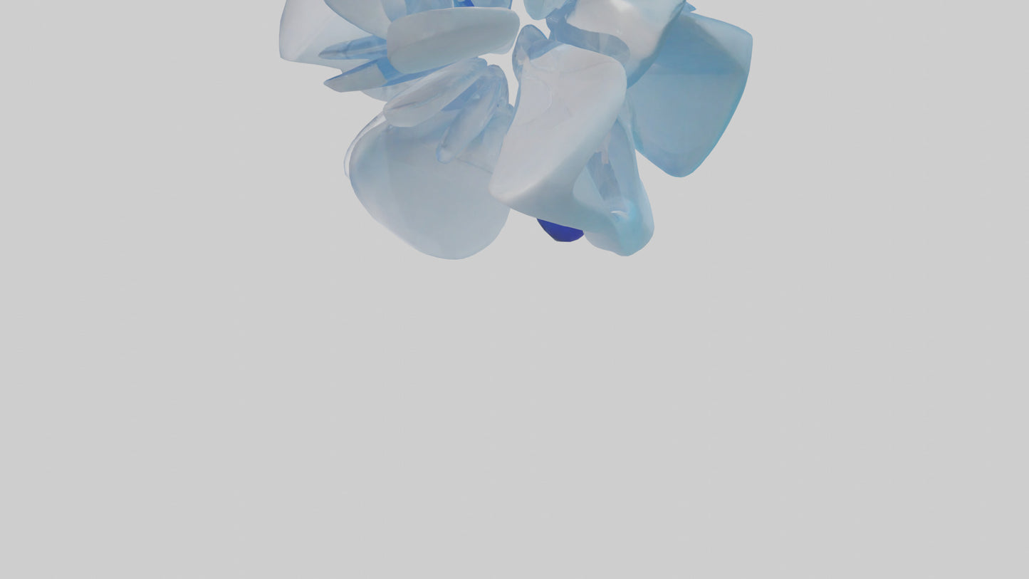 Modern acrylic sculpture model 3D model