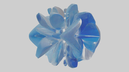 Modern acrylic sculpture model 3D model