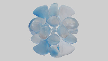 Modern acrylic sculpture model 3D model