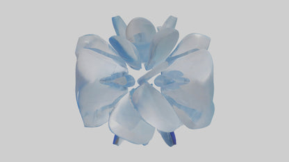 Modern acrylic sculpture model 3D model