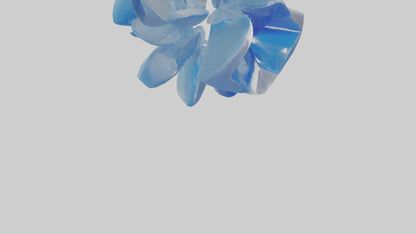 Modern acrylic sculpture model 3D model