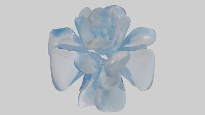 Modern acrylic sculpture model 3D model