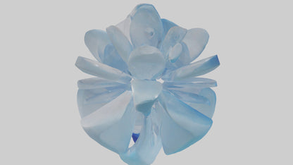 Modern acrylic sculpture model 3D model