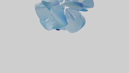 Modern acrylic sculpture model 3D model