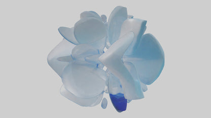 Modern acrylic sculpture model 3D model