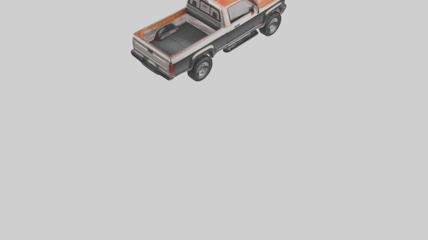 Modern Classic Pickup Truck model 3D model