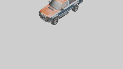 Modern Classic Pickup Truck model 3D model
