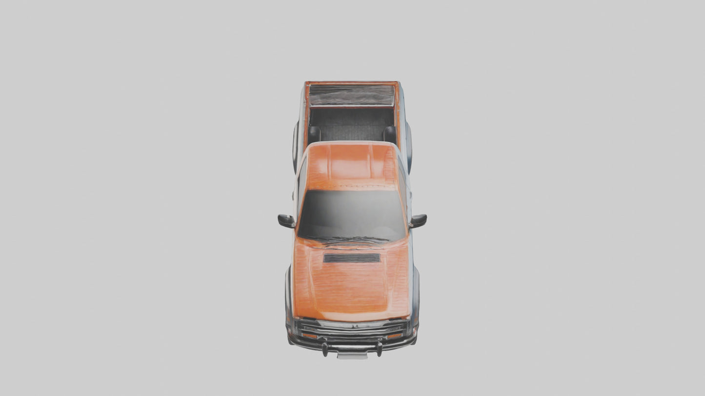 Modern Classic Pickup Truck model 3D model