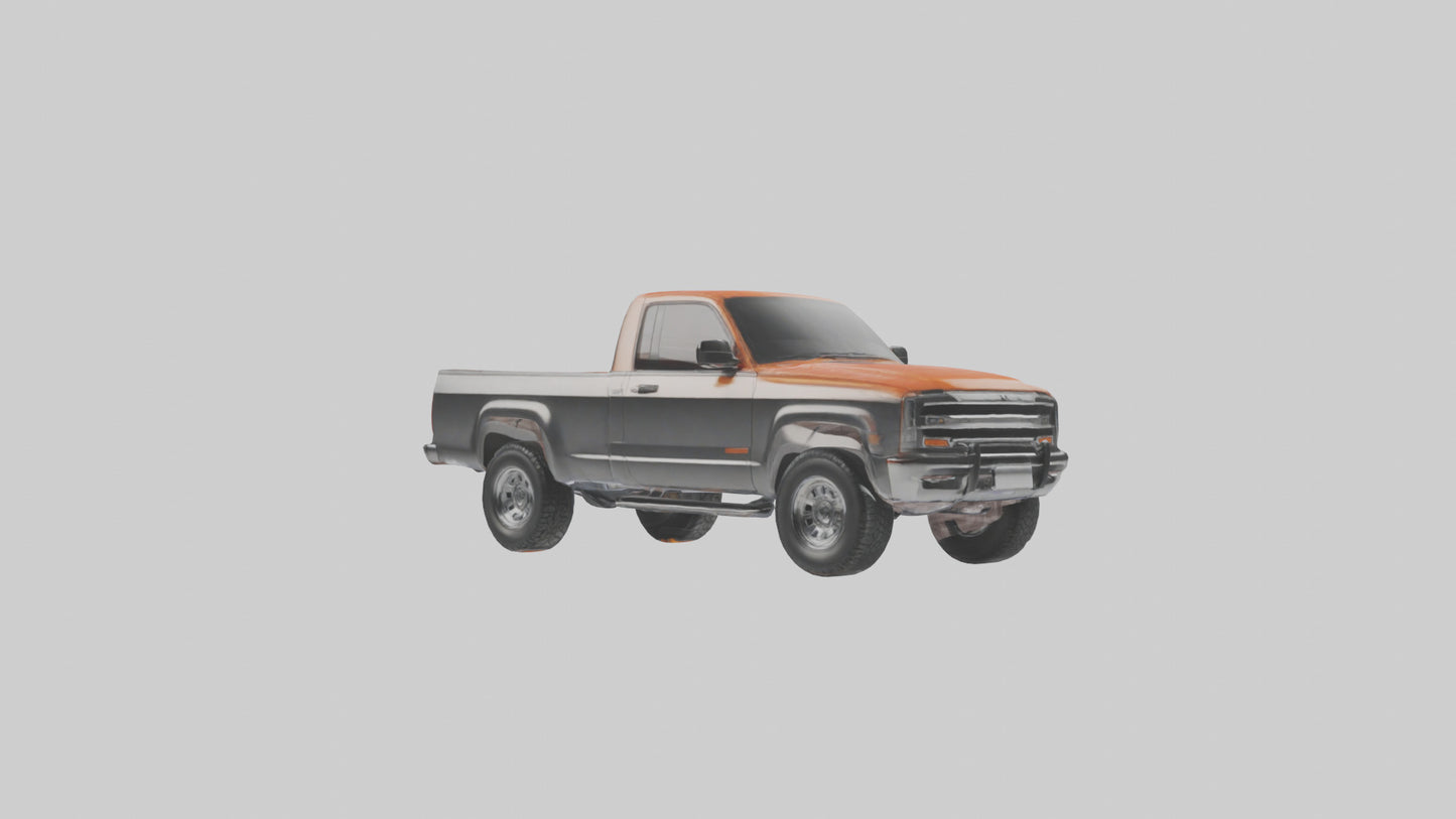Modern Classic Pickup Truck model 3D model