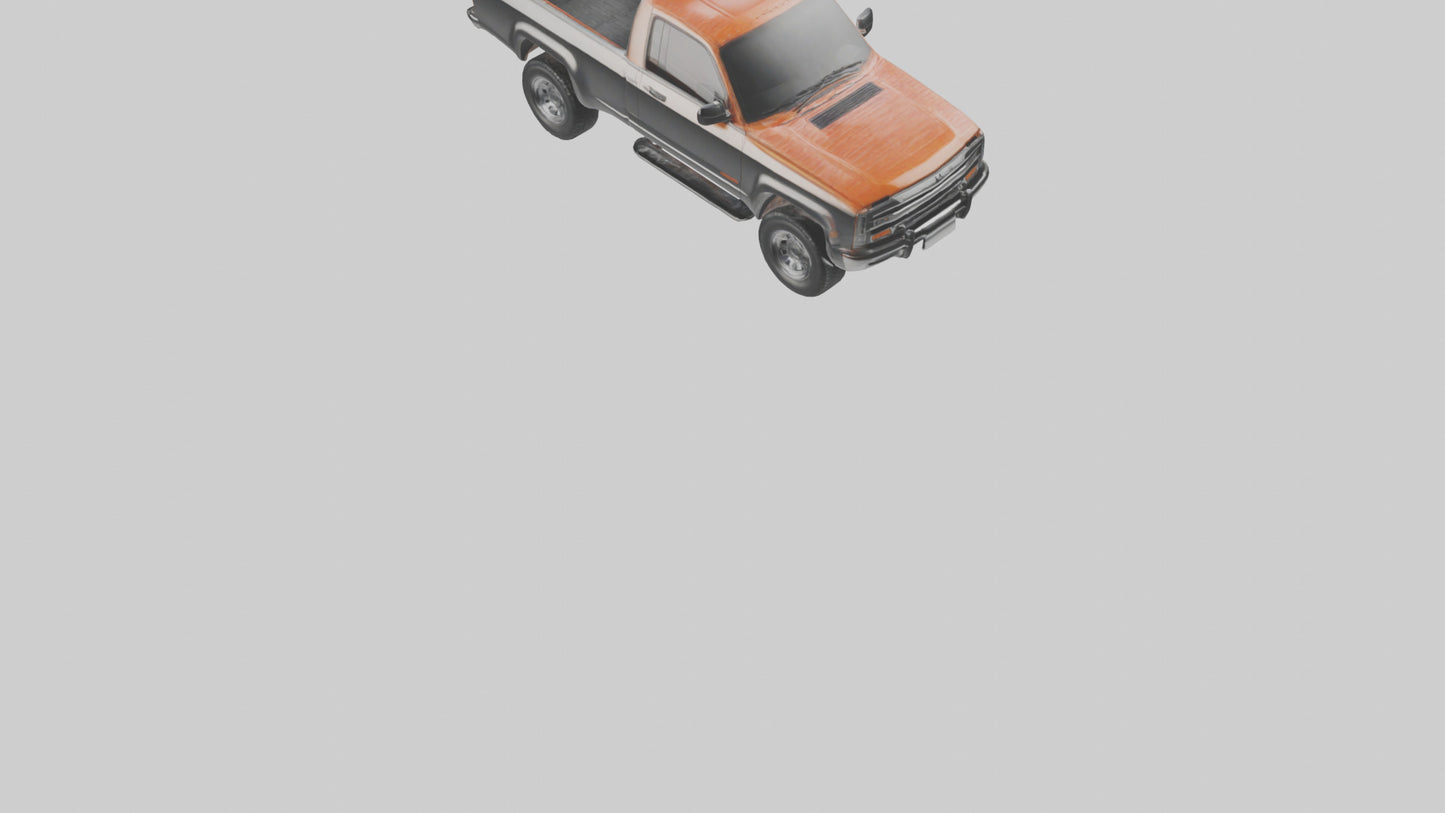 Modern Classic Pickup Truck model 3D model